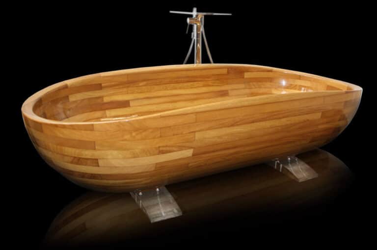 baignoire bois bateau